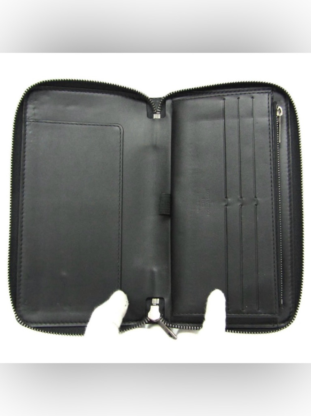 Louis Vuitton Black Zippy Leather Organizer Wallet - Picture 7 of 13